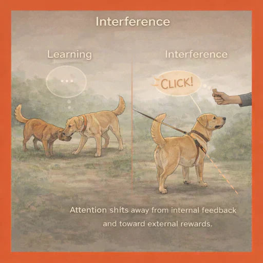 Can commands or treats interfere with how dogs learn on walks? - S-K9 ChestCollar