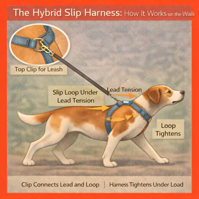 How a Hybrid Slip Harness Works | Dog Pulling Mechanics